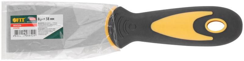Шпатель нерж. сталь прорезиненная ручка 1. 5дюйм (38мм) FIT 06692