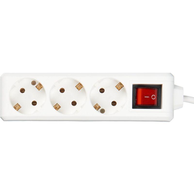 Удлинитель 3х1.5м с заземл. 16А IP20 У03К 2P+PE 250В ПВС 3х1 с выкл. IEK WYP10-16-03-01-ZK-17