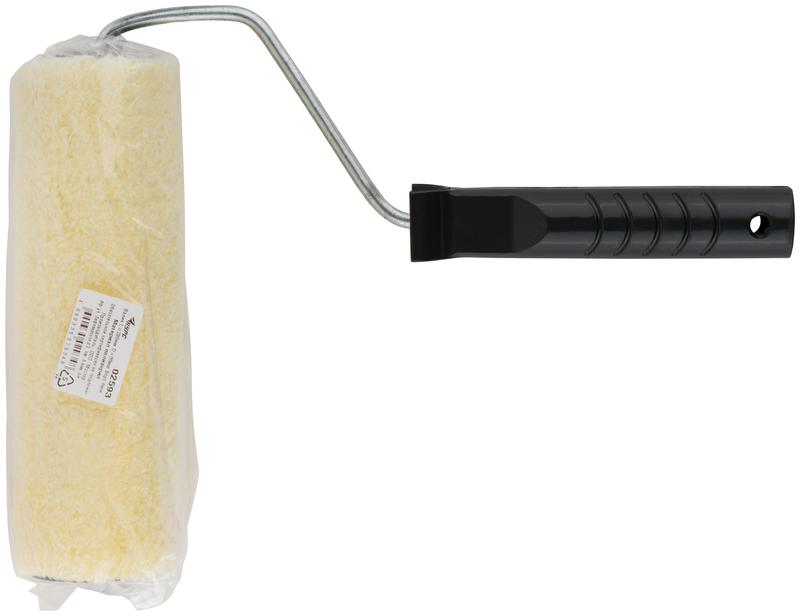 Валик 200мм с ручкой полиакрил. желт. КУРС 02593