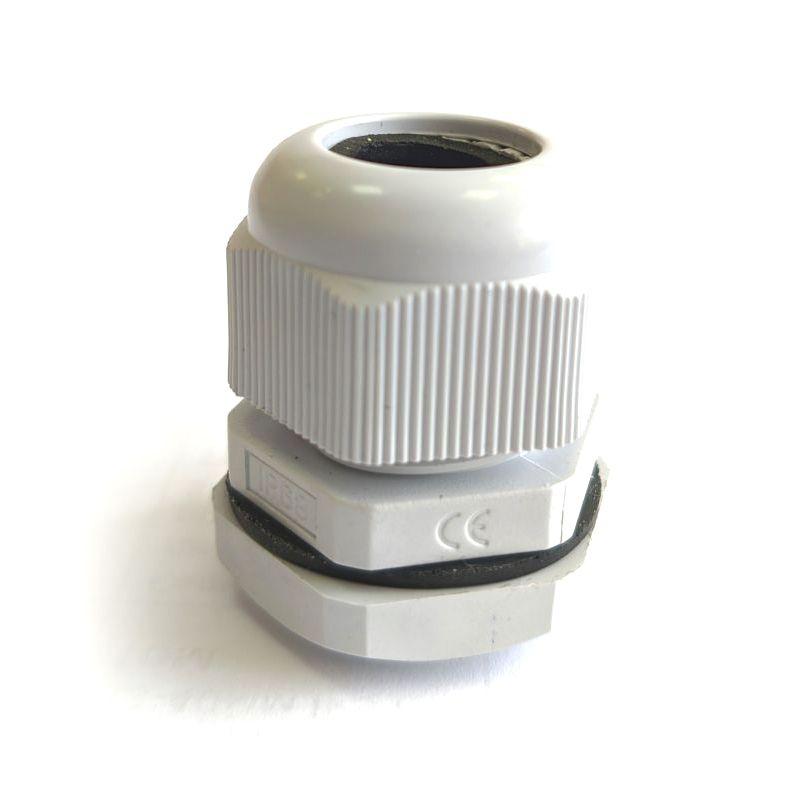 Сальник MG16 d4-8мм IP68 пластик. сер. ГОФРОМАТИК zeta30901