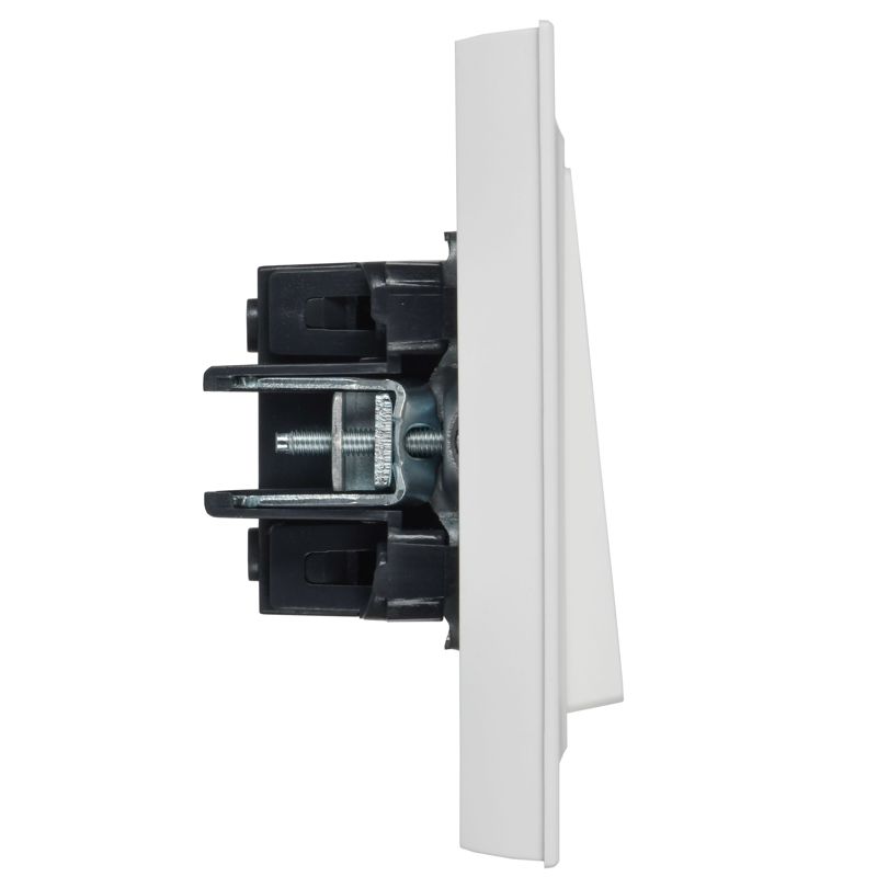 Выключатель 2-кл. СП BRITE ВСР10-2-0-БрАБ 10А в сборе арктич. бел. IEK BR-V20-0-10-K91-F