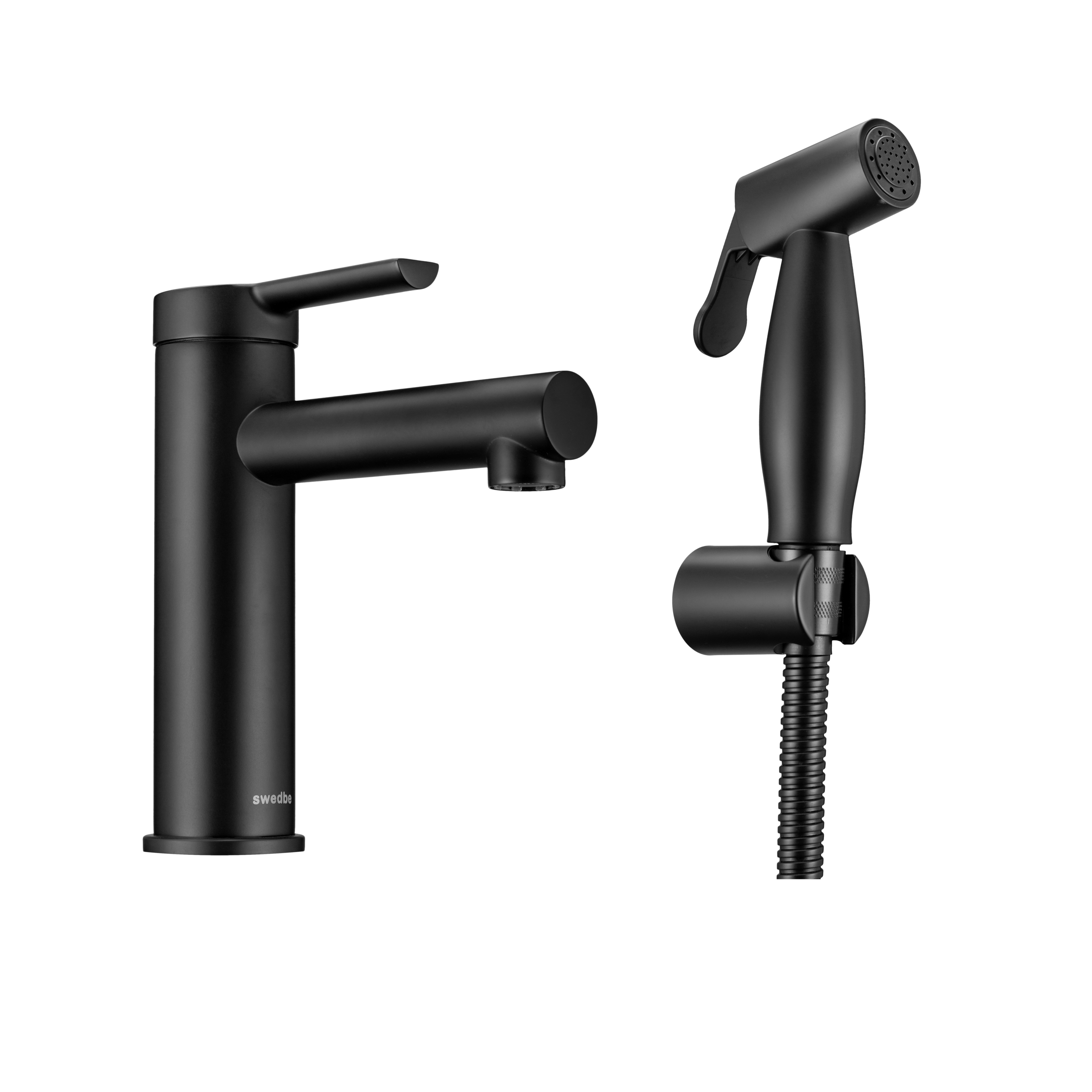 Смеситель для раковины с гигиенической лейкой Swedbe Diana 1060B