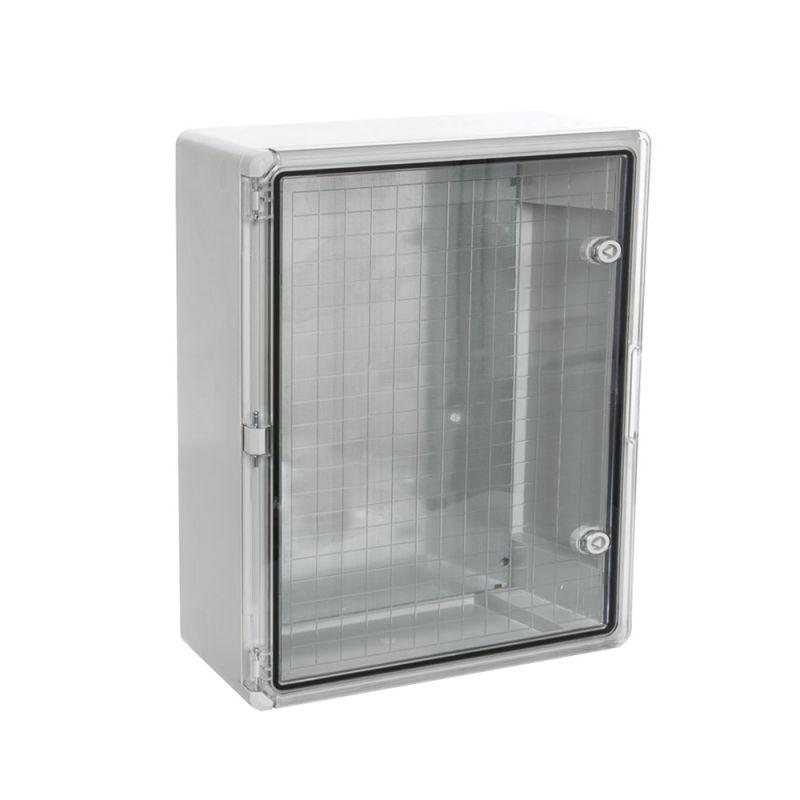 Корпус пластиковый с монтажной панелью ЩМП IP65 прозр. дверь 500х400х175 Промрукав PR08.26493