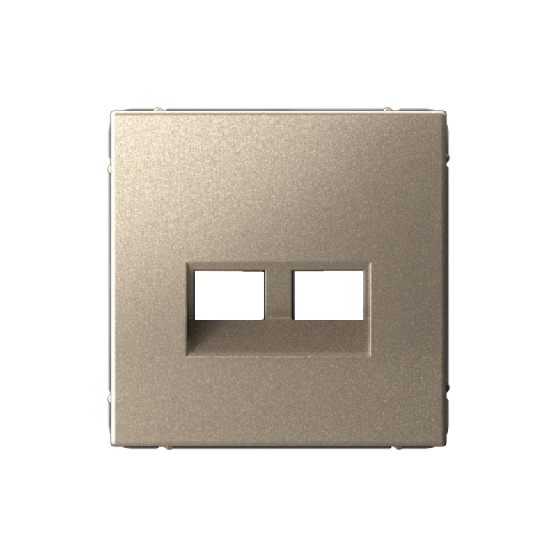 Накладка двойная ArtGallery для информационных функций типа Keystone шампань SE GAL000590