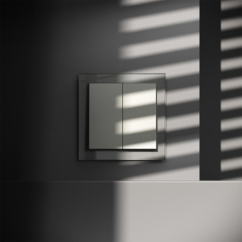 Выключатель 2-кл. СП S70 10А механизм сталь Voltum VLS020105