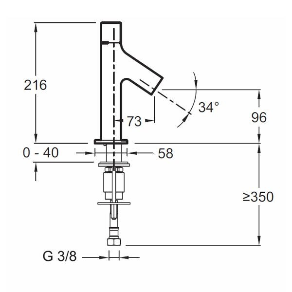 Смеситель Jacob Delafon Talan E10378RU-CP для раковины