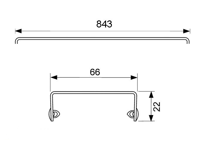 Декоративная решетка TECE drain line drops 600930 для душевого лотка 90 см