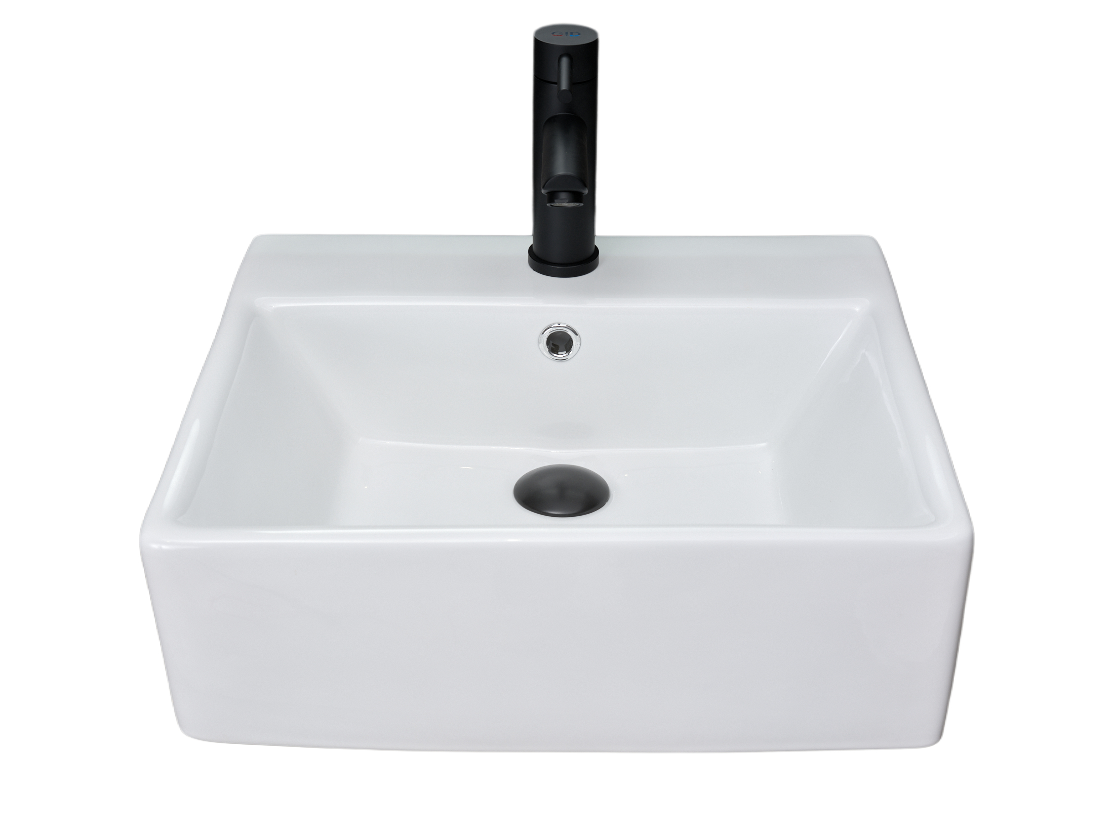 Раковина Gid N9145 51214 накладная белая 45.5x40x15