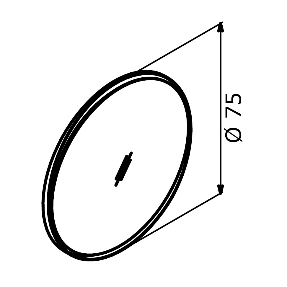 Зеркало ORKA Moonlight 75x75 c LED подсветкой, синий матовый