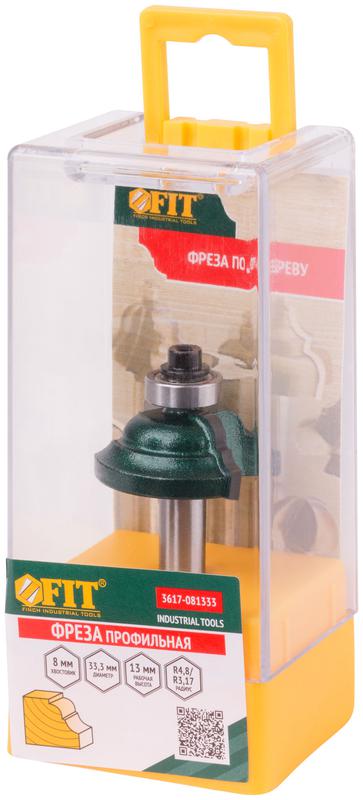 Фреза профильная с подшипником DхHхL=33.3х13х57мм FIT 3617-081333