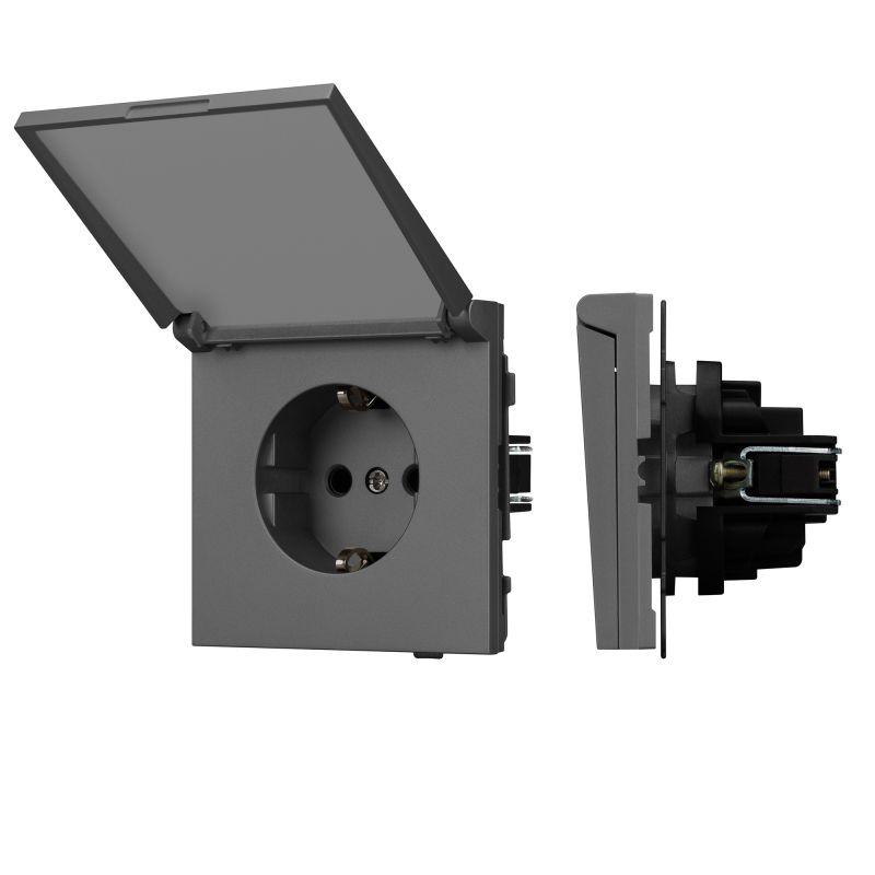 Механизм розетки SCT-TENDO-MCP-SFPL-GR 230В 16А влагозащ. Arlight054601