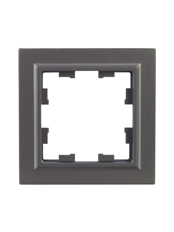 Рамка 1-м BRITE РУ-1-БрС сталь IEK BR-M12-K46