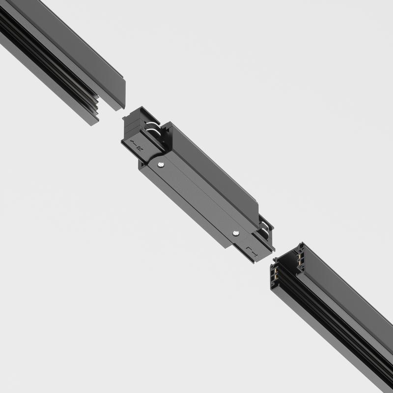 Коннектор прямой Trinity черн. Voltega TRA-VGL005C-31B