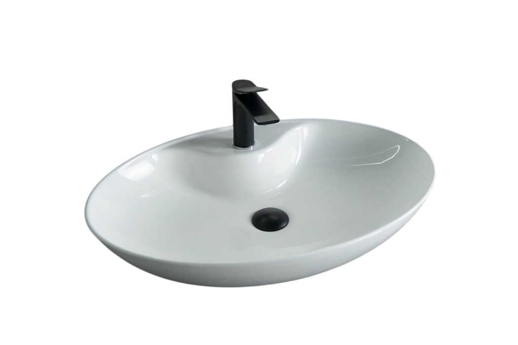 Раковина Gid N9438 51151 накладная белая 65x43x12