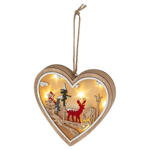 Светильник светодиодный новогодний Сердце подвесной 10см 2хАА ENGDS-5L Эра Б0060479