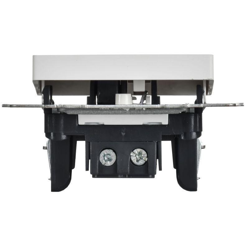 Выключатель проходной 1-кл. СП BRITE ВС10-1-7-БрАБ 10А с индикацией механизм арктич. бел. IEK BR-V12-1-10-K91