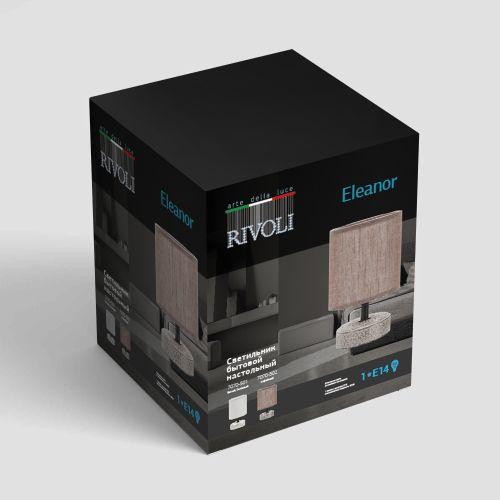 Лампа настольная Eleanor 7070-502 1хE14 40Вт керамика кофейная Rivoli Б0057270