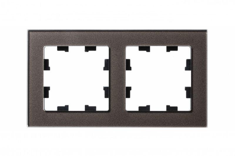 Рамка 2-м AtlasDesign Nature стекло мокко SE ATN320602