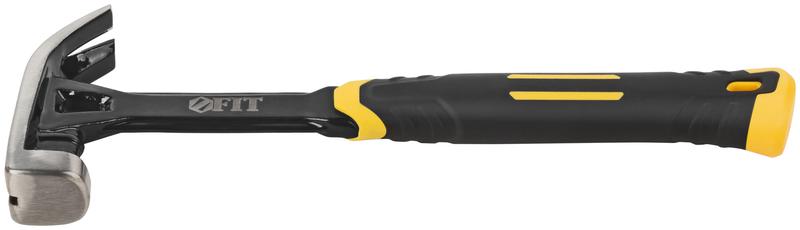 Молоток-гвоздодер Профи 450г цельнометал. FIT 44796