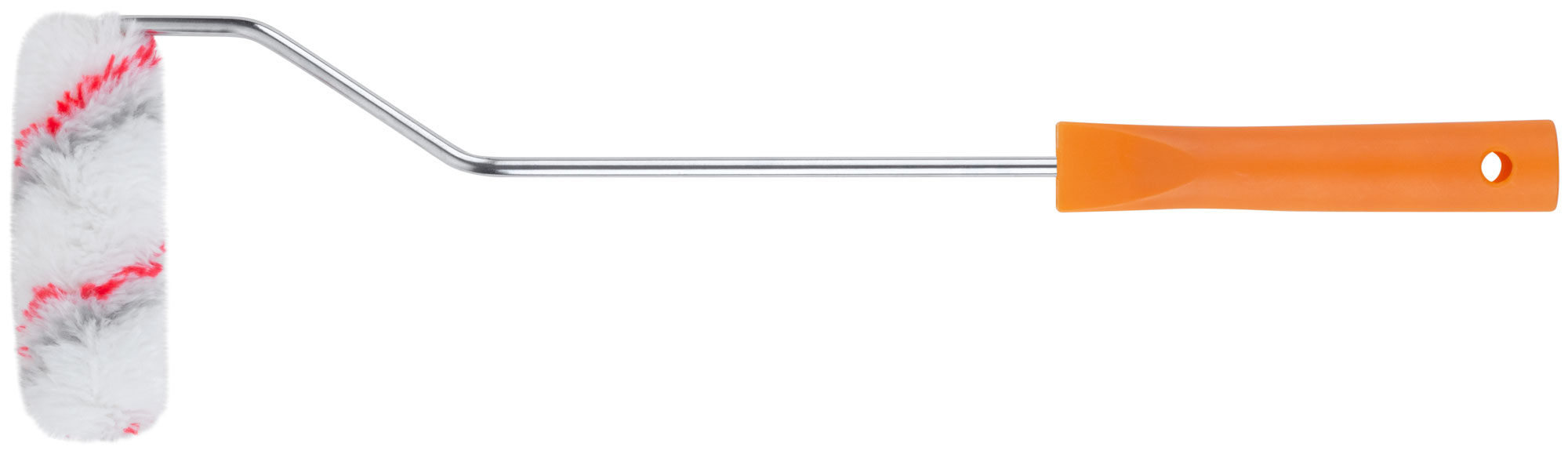 Валик полиакрил."мини" Профи, белый с сер. и крас.полос., д.15/35 мм, ворс 10 мм, дл.ручки 400 мм, 100 мм