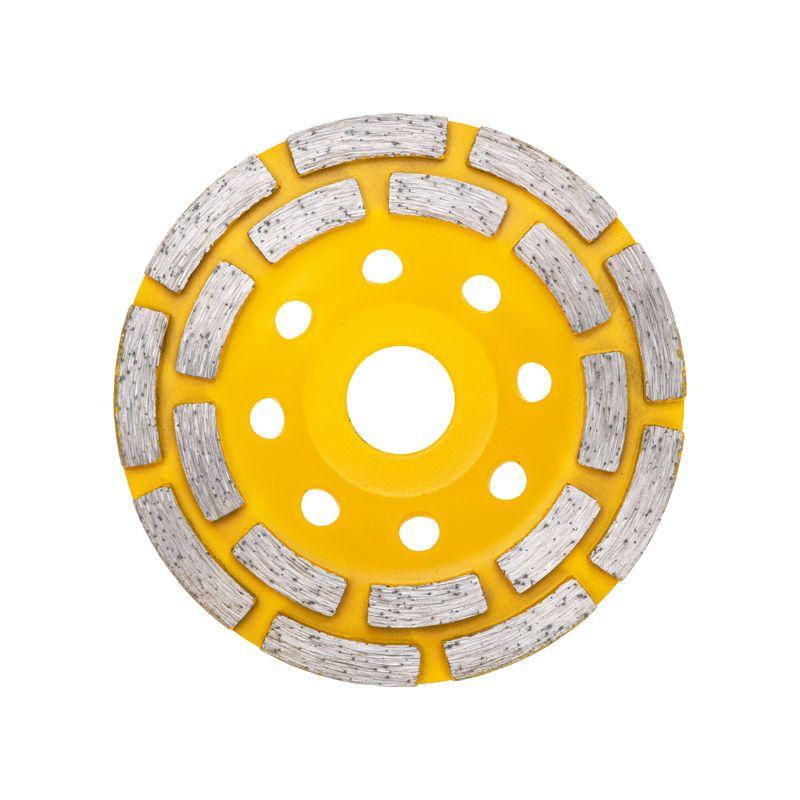 Чашка алмазная шлифовальная двухрядная 115х22.2мм KRANZ KR-90-0251