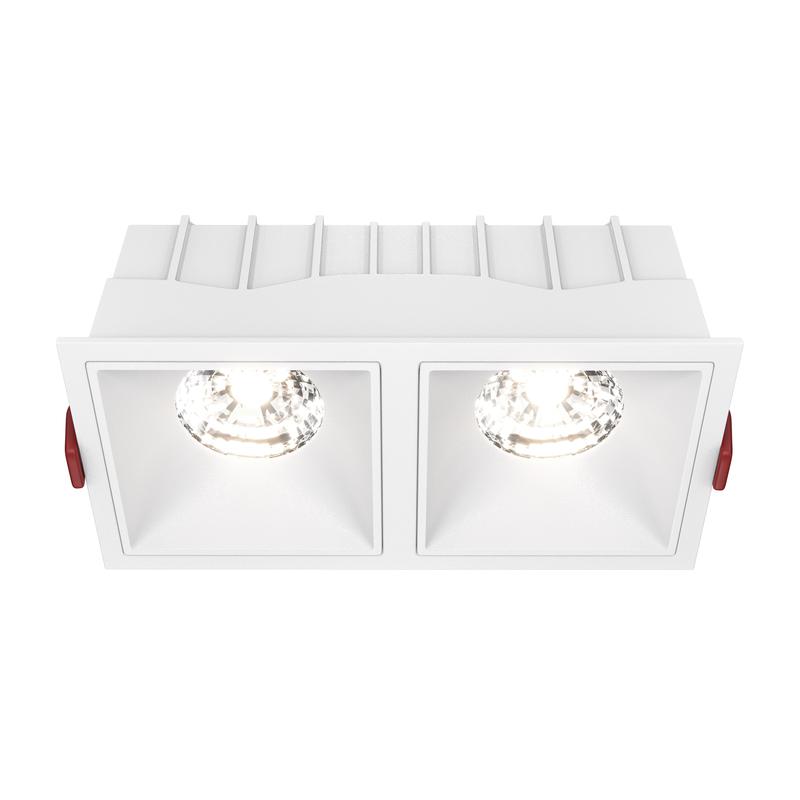 Светильник Alfa LED 2х15Вт 4000К 36град. встраив. Maytoni DL043-02-15W4K-SQ-W