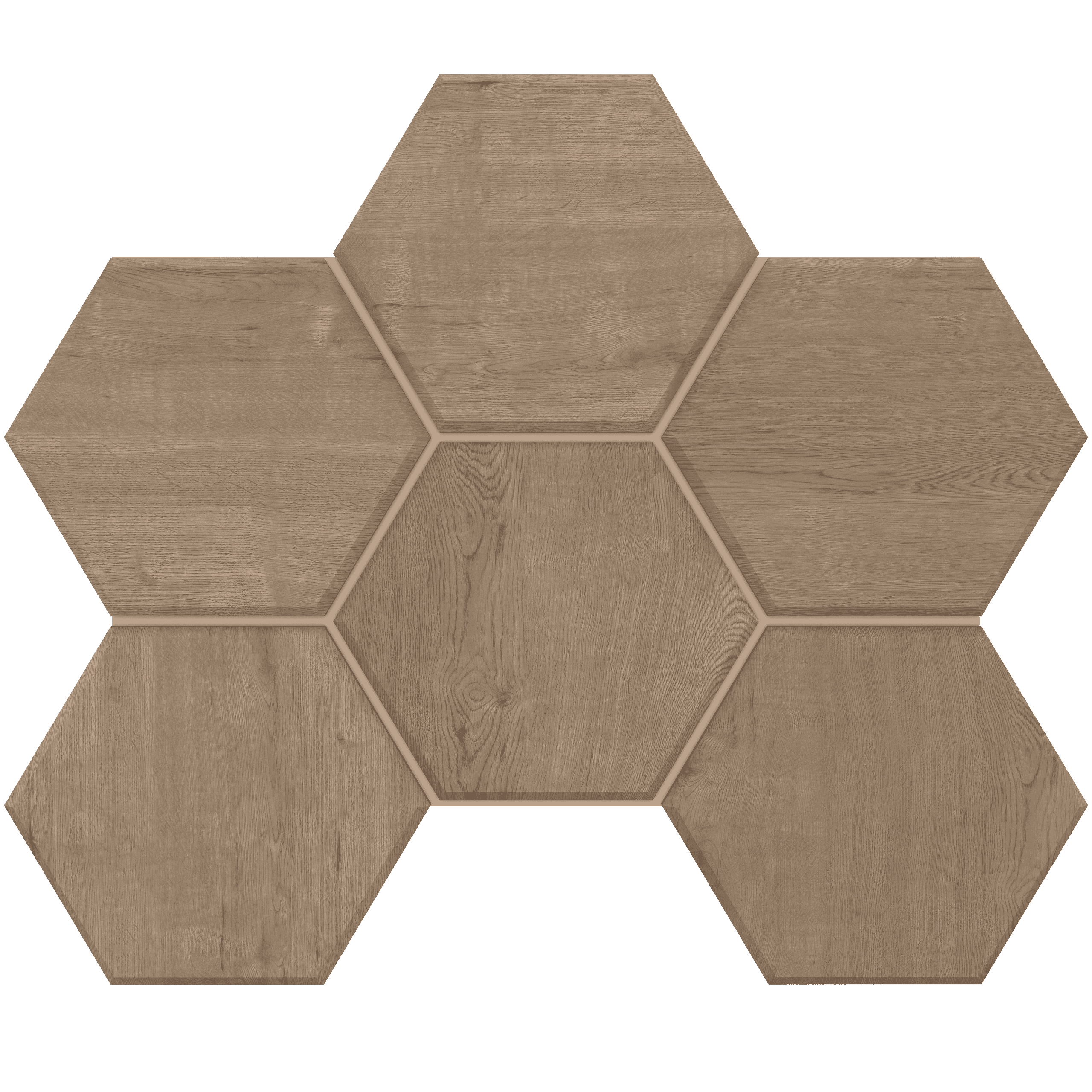 Мозаика под дерево Estima Classic Wood бежевый (Mosaic/CW03_NR/25x28.5/Hexagon)