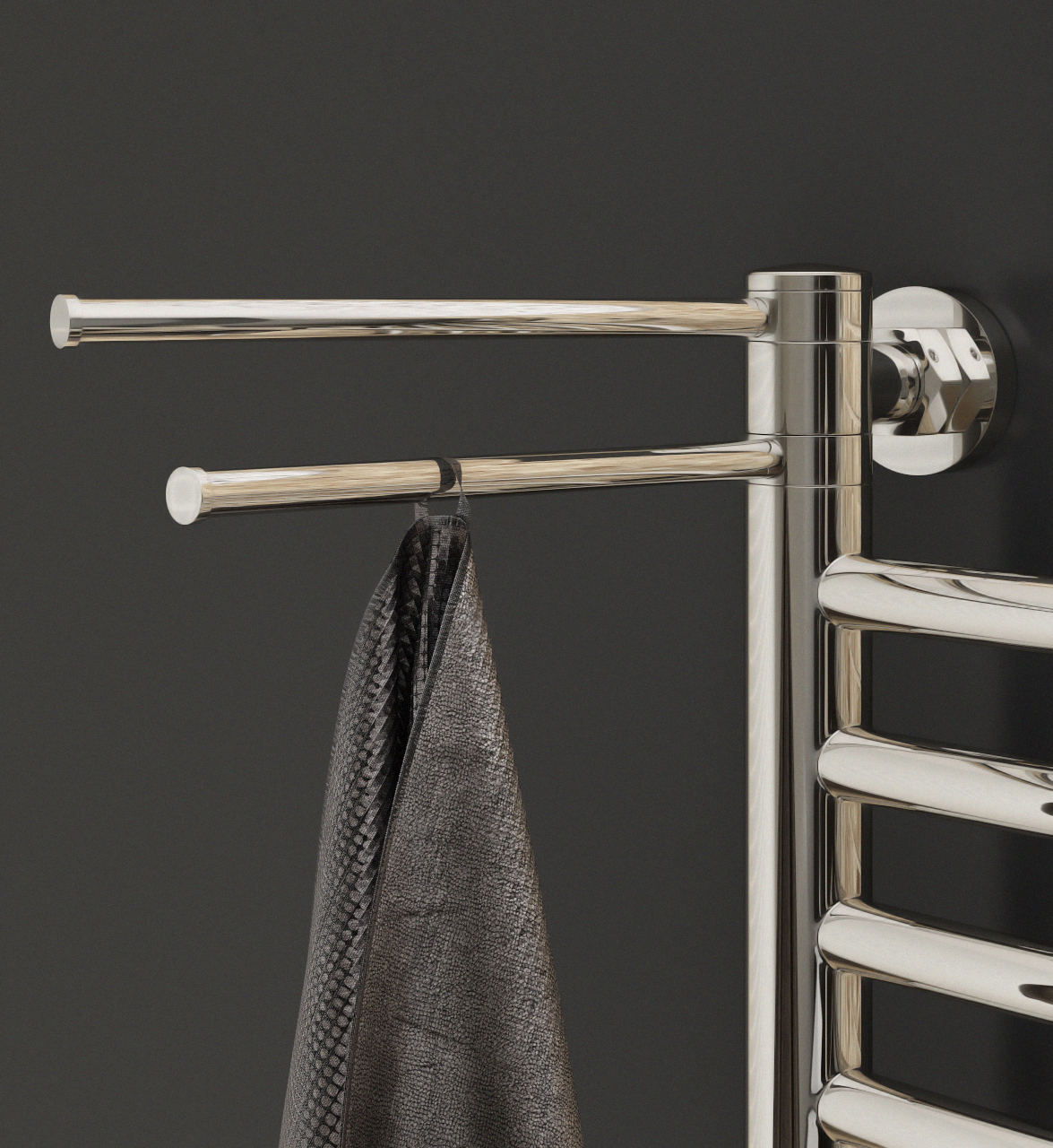 Полотенцедержатель 360 для ДР "СУНЕРЖА" / L 500х2 (Матовый белый) 30-2003-0500