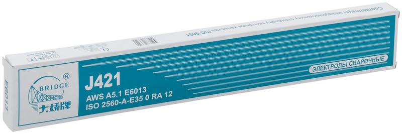 Электрод J421 "Bridge" (аналог ОК46) для низкоуглеродистых сталей 3.2х350мм (коробка 1кг) ВRIDGE 81796