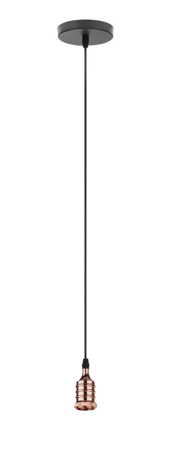 Подсветка декоративная Накладной цоколь Е27 провод 1 м цвет розовое золото PL13 E27 - 4 RG