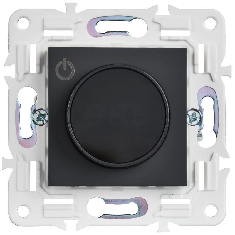 Термостат электронный SKANDY SK-T01G с индикацией графит IEK SK-RT11-K53