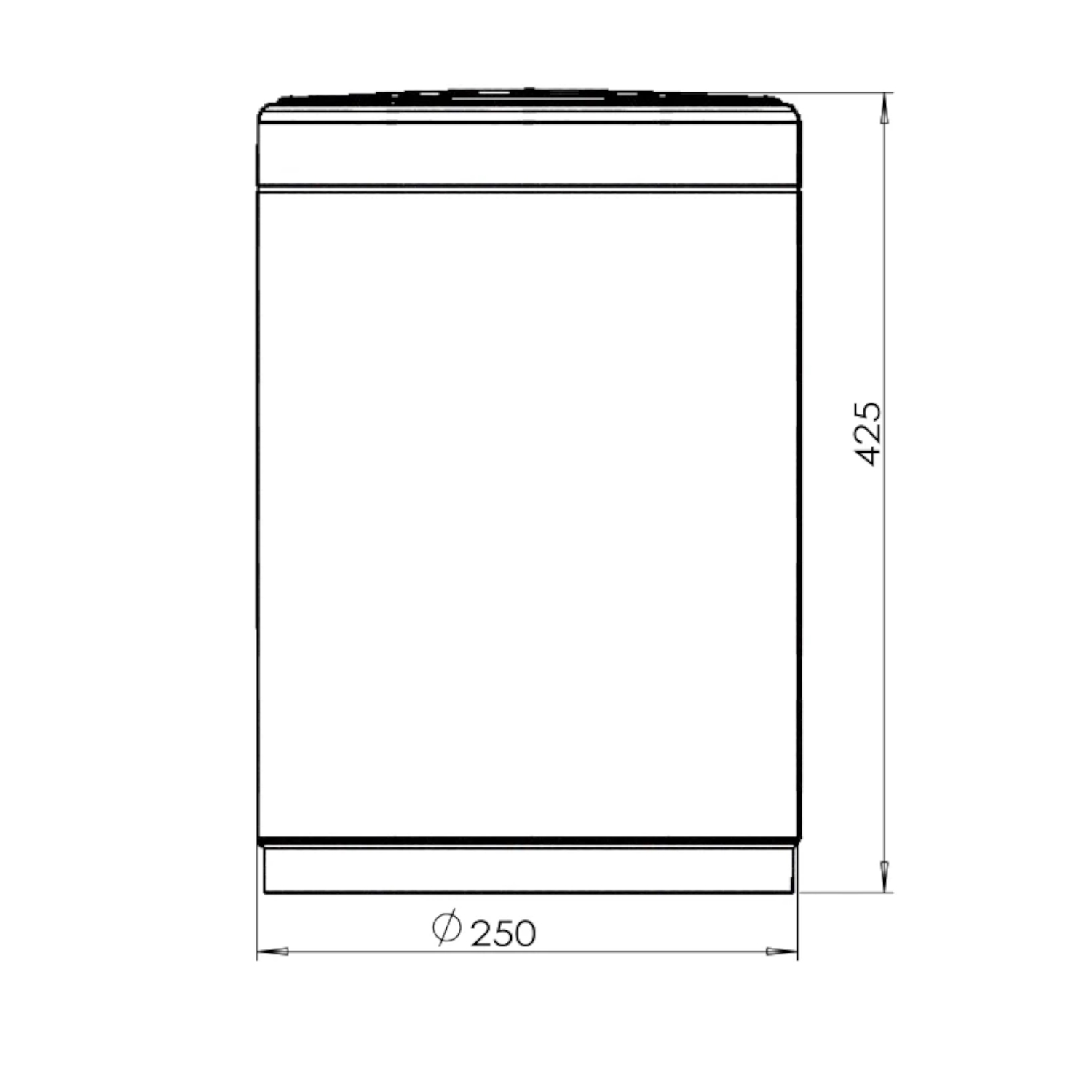 Сенсорное ведро JAVA S-882-12W, 12 литров