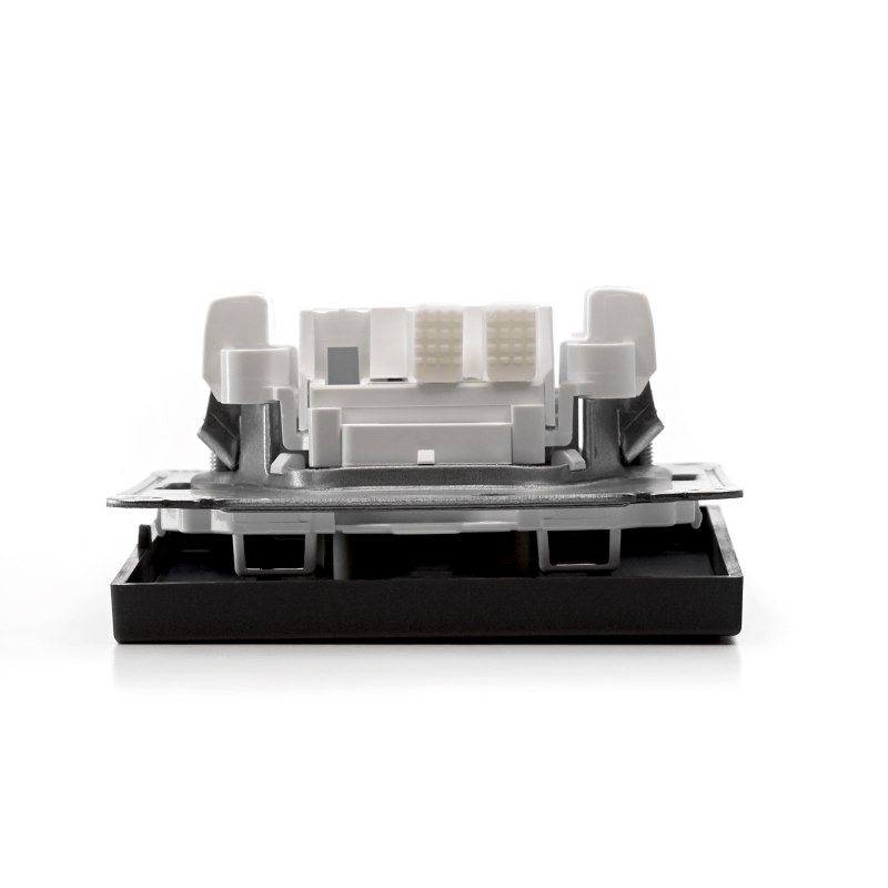 Выключатель 1-кл. ArtGallery 10AX с подсветкой быстрозажим. клем. механизм базальт SE GAL001413S