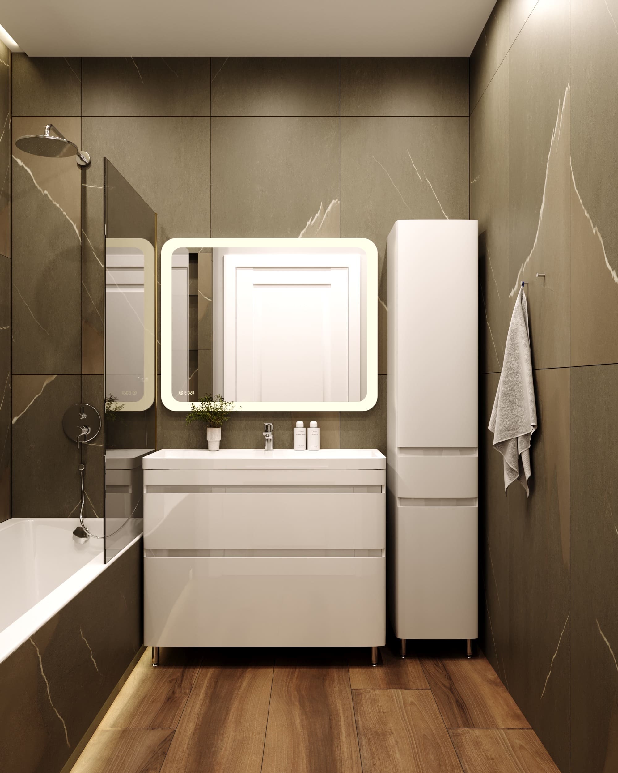 Тумба напольная "Атлантика 100", Люкс антискрейч, PLUS