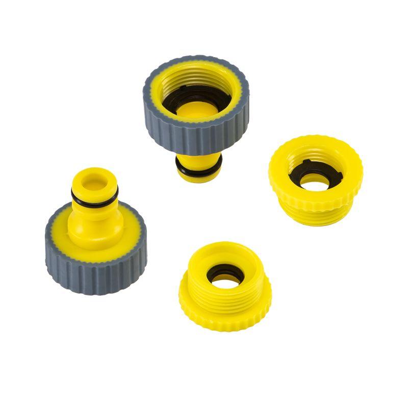 Адаптер на кран быстрого соединения 1/2дюйм - 3/4дюйм с термопластичной резиной Профи ЧЕТЫРЕ СЕЗОНА 62-0212-F