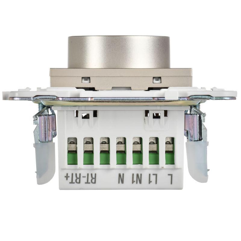 Термостат электронный SKANDY SK-T01Sh с индикацией шампань IEK SK-RT11-K37
