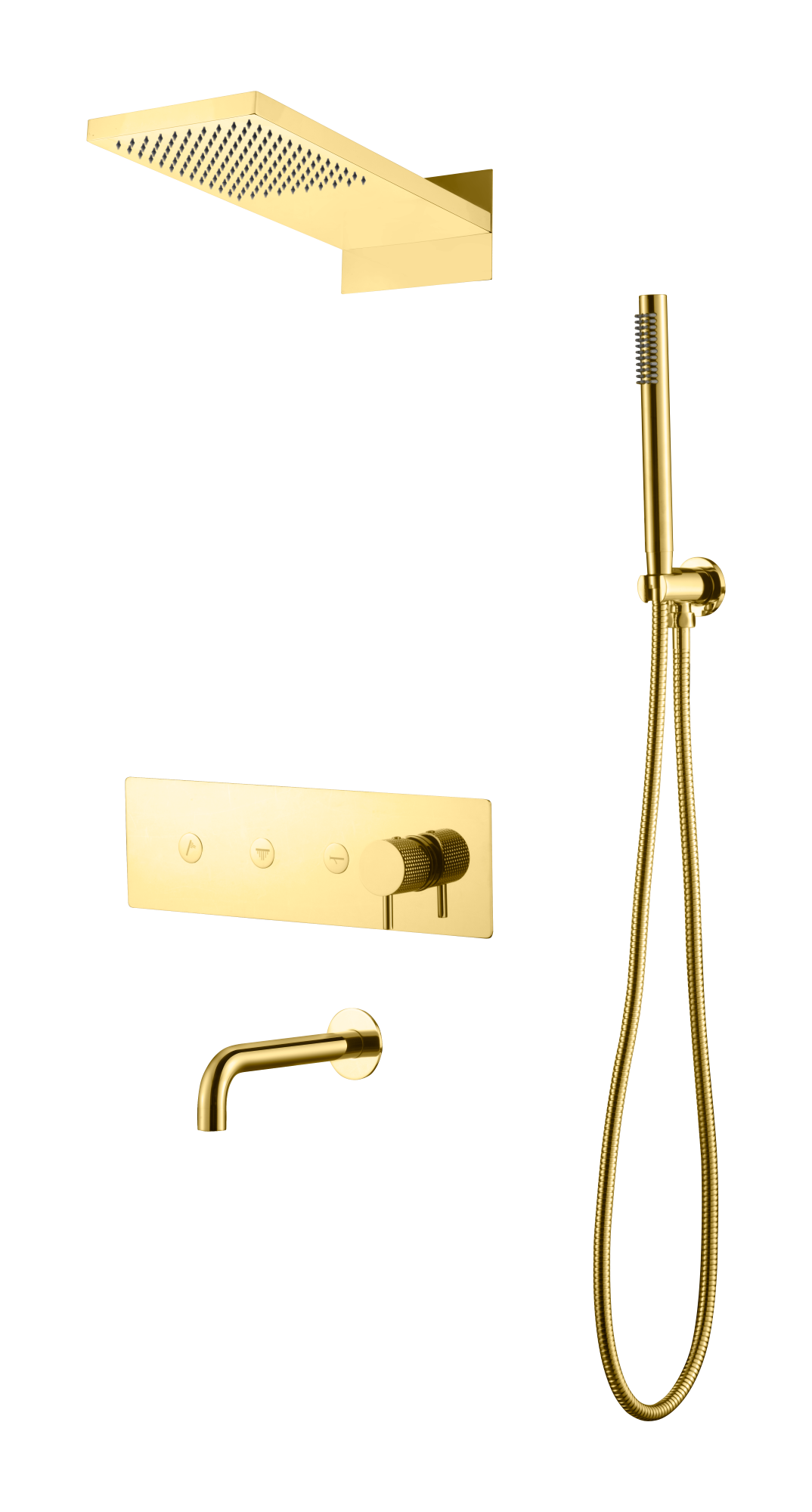 Душевая система с изливом Boheme Fusion Gold