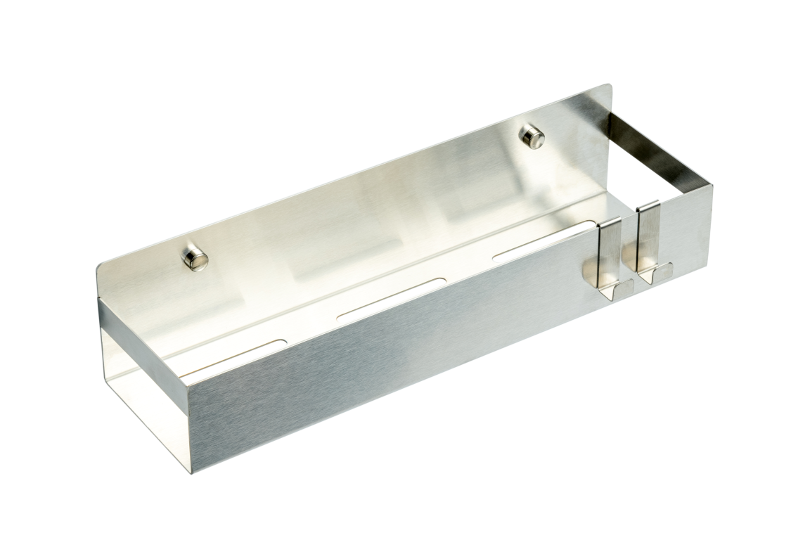 Полка подвесная + 2 крючка NIKEL BRUSH