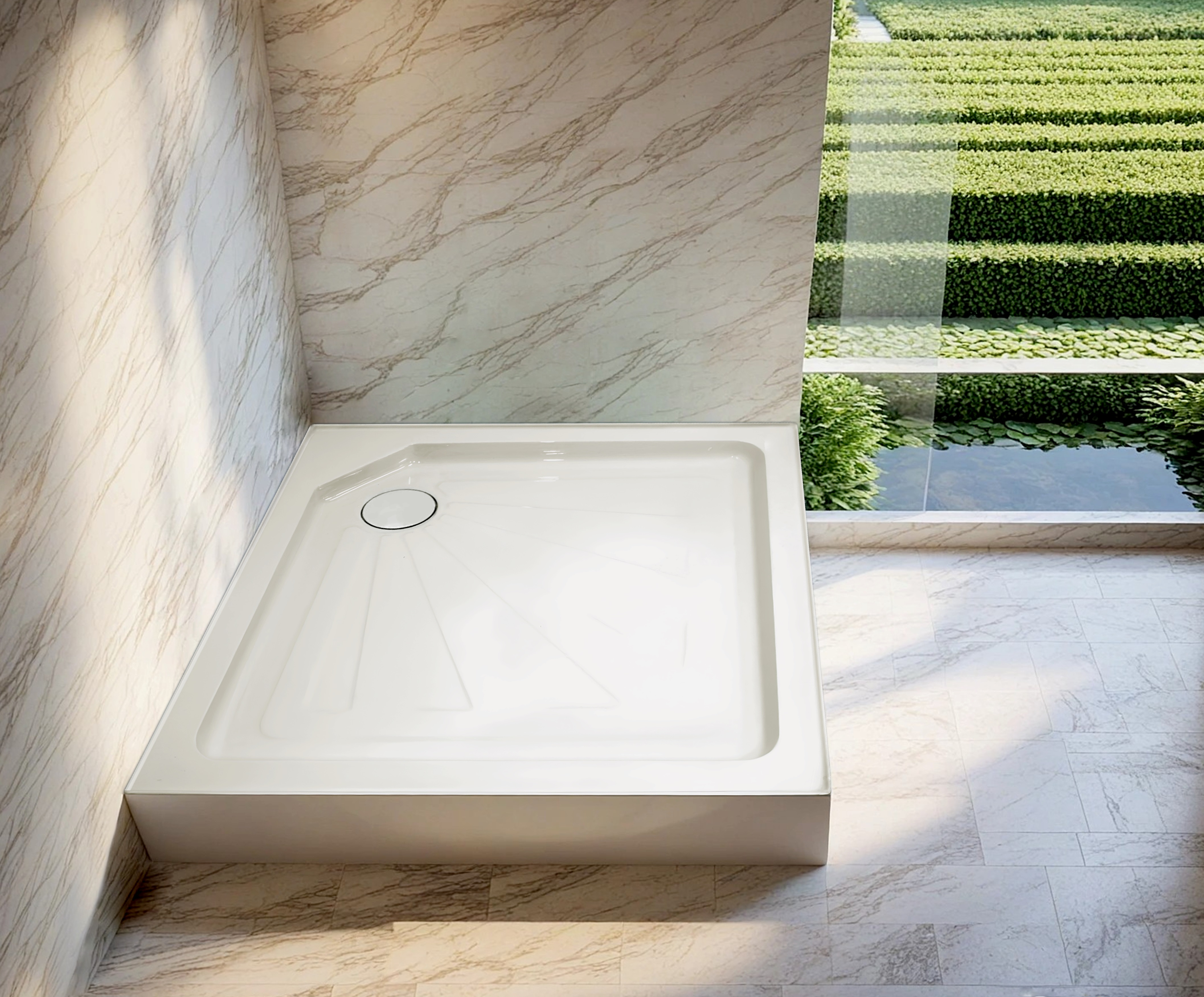 Поддон Q91 Ceruttispa квадратный (90х90х15)