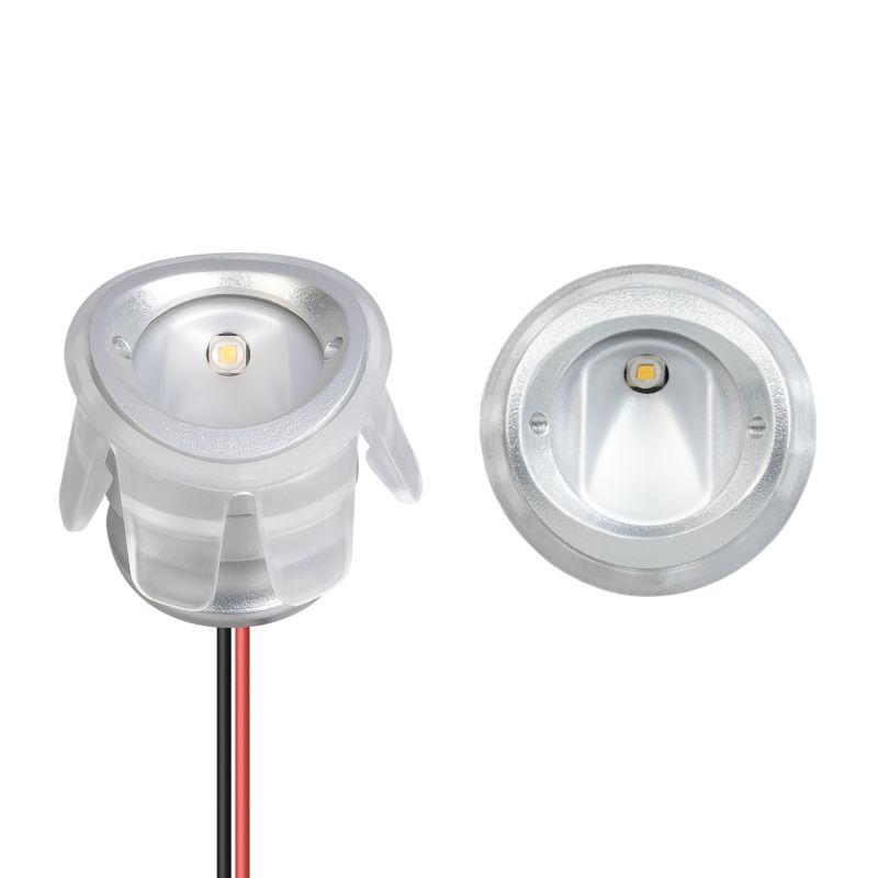 Светильник ALT-LODESTAR-HANDRAIL-R27-1.5W Warm3000 GR 30х60deg 12-24В 1.5Вт 3000К IP67 ландшафтный метал. Arlight 045490