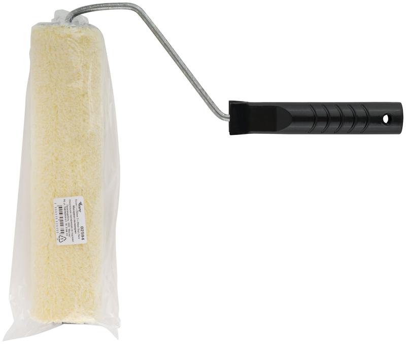 Валик 250мм с ручкой полиакрил. желт. КУРС 02594