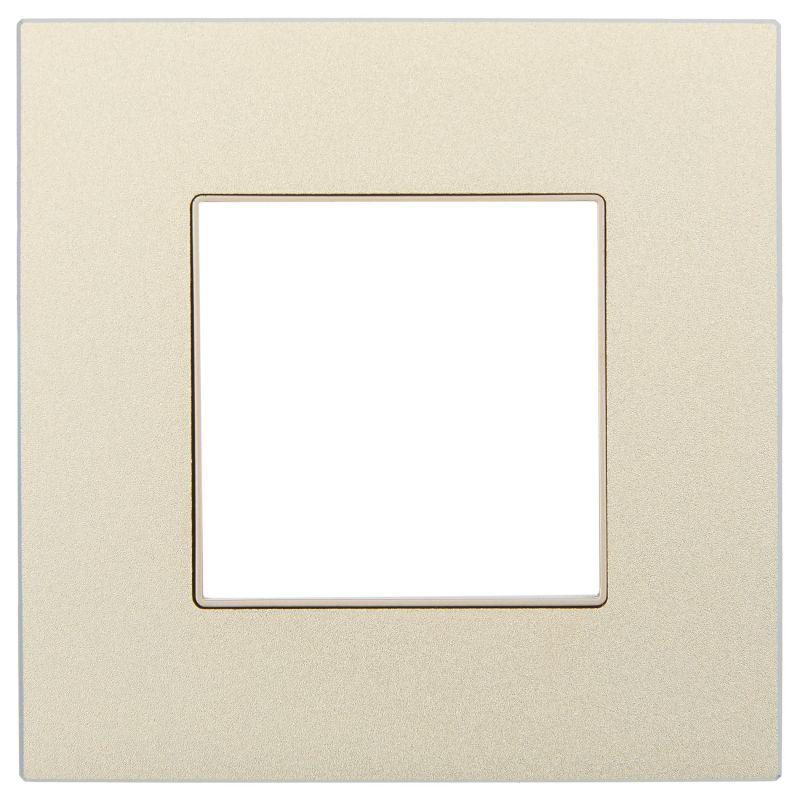 Рамка 1-м SKANDY SK-F31Sh металл шампань IEK SK-M12-M-K37