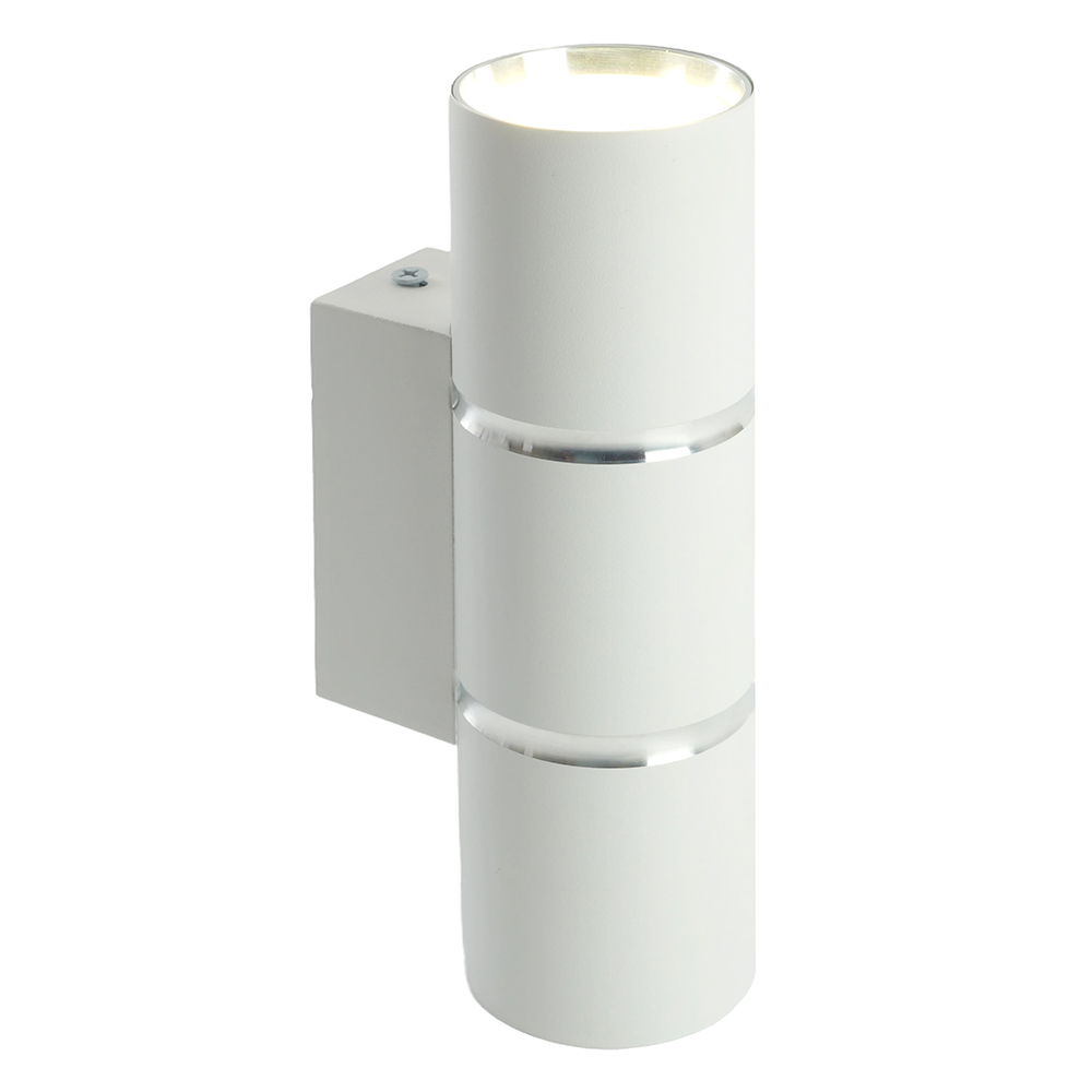 Светильник ДБО 2хGU10 вверх/вниз без ламп белый хром