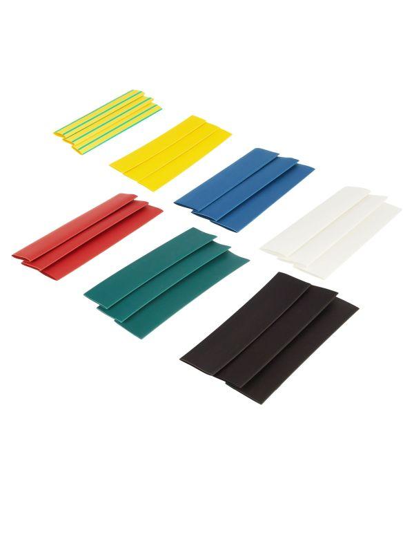 Набор трубок термоусадочных нг-LS 16/8 100мм 7 цветов по 3шт IEK UDR10-016-008-021-S