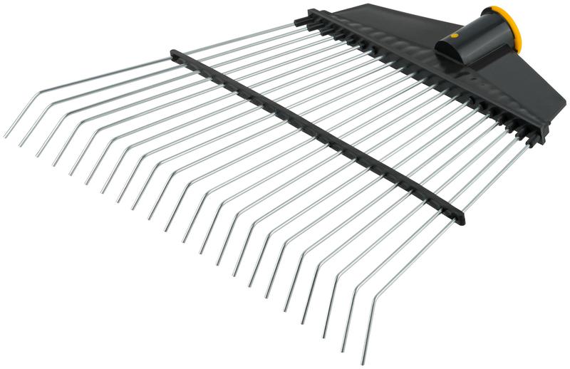 Грабли веерные проволочные (пластмассовая основа) 22 зуба 290х430мм без черенка КУРС 76943