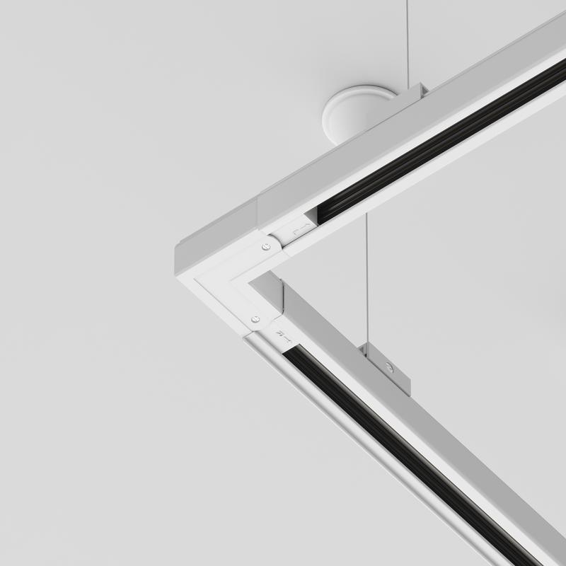 Коннектор угловой внешн. Trinity бел. Voltega TRA-VGL005CL-31W-L