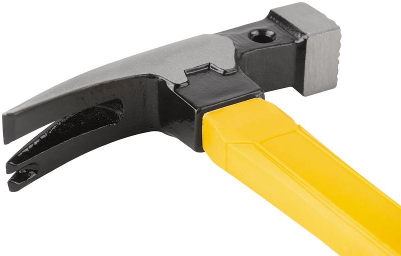 Молоток-гвоздодер 27мм 370г дополнит. гвоздодер; фибергласовая усилен. удлиненная ручка FIT 44750