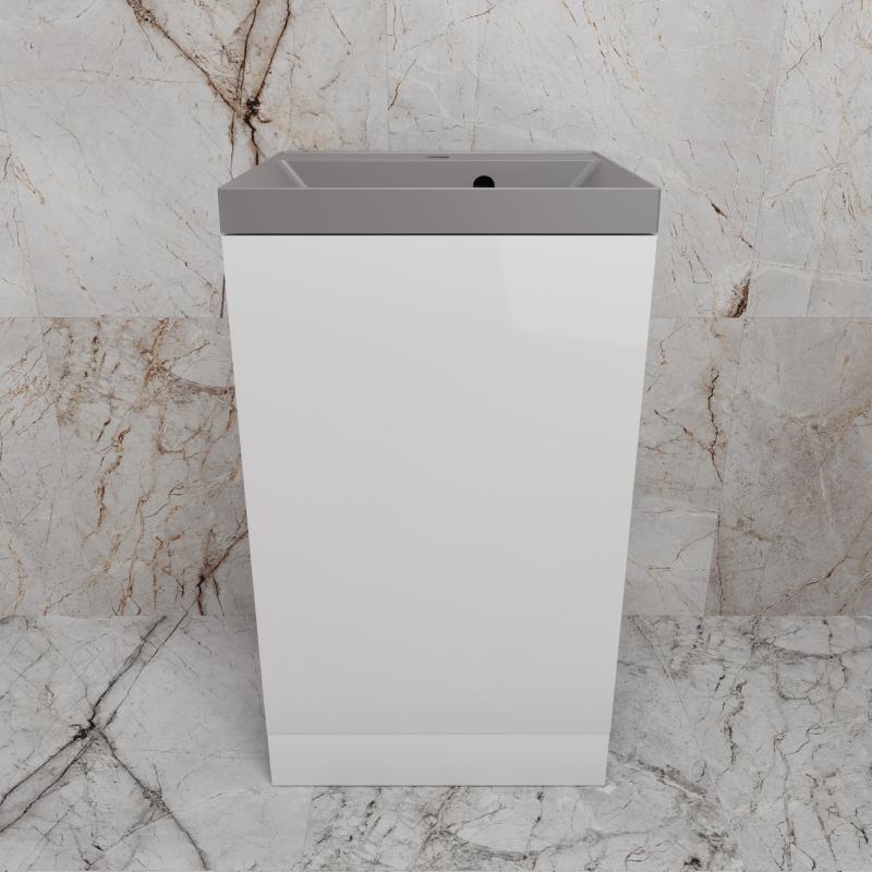 Тумба напольная "МОНО 50" под ASTI 50, белый глянец