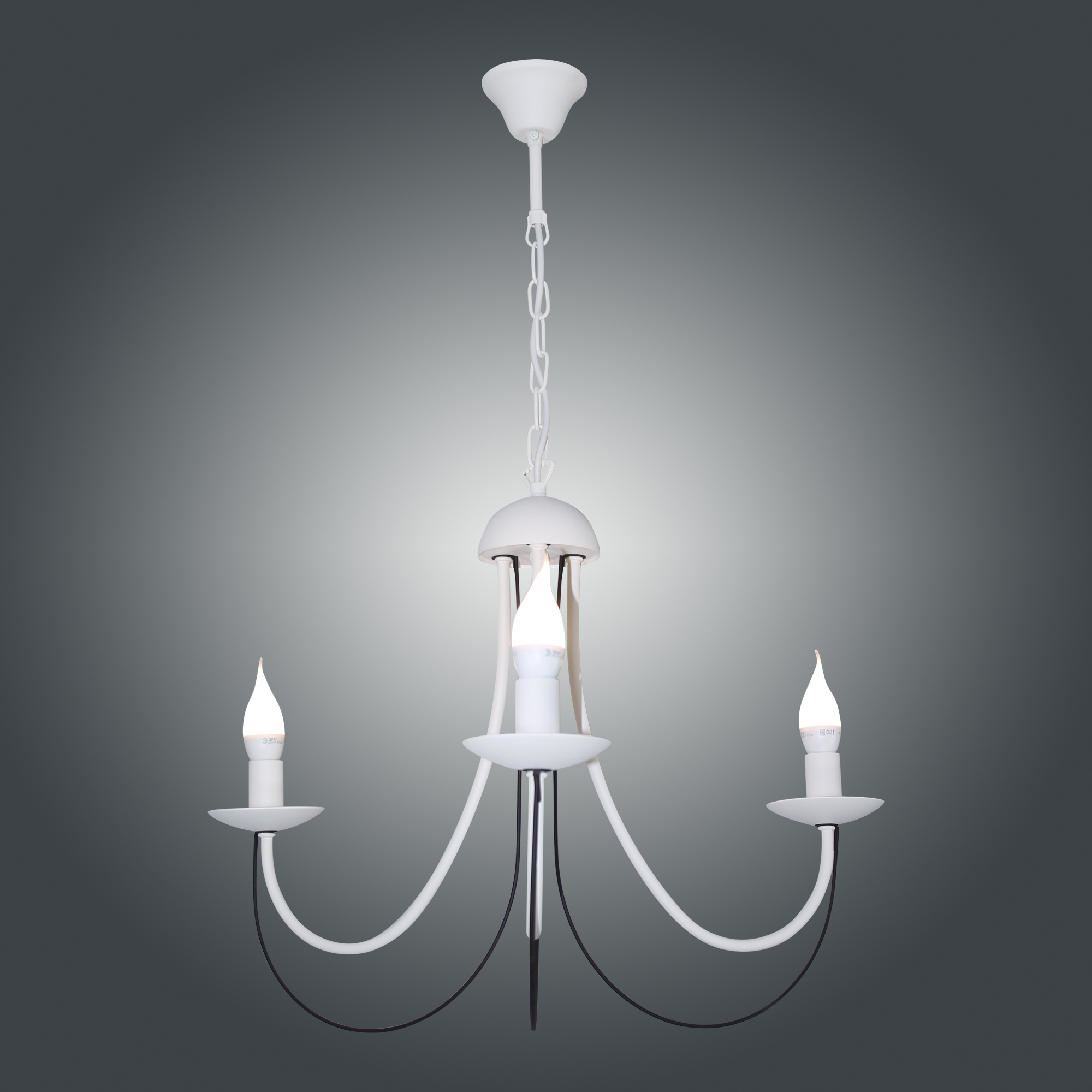 Светильник подвесной Астра 231 бел.муар. черн.муар. НСБ 01-3х60-179 Е14