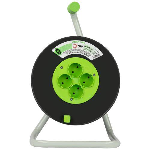 Удлинитель на пластик. катушке 4х15м без заземл. KAT-2x0.75-15m Greenline ПВС 2х0.75 Эра Б0065052